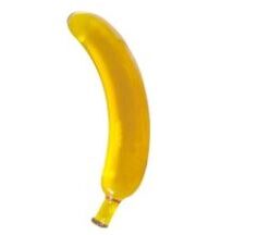 Glass Gem Amber Banana