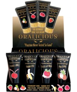 Oralicious Flavored Oral Sex Cream (24 Pz Display)