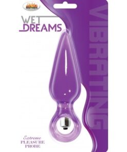 Wet Dreams Pleasure Probe 4 Speed Carded Purple