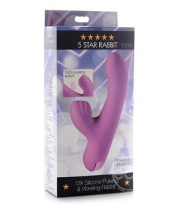 IN 5 Star 13X Silicone Pulsing & Vibrating Rabbit - Pink