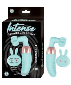 INTENSE REMOTE CLIT LICKER-AQUA