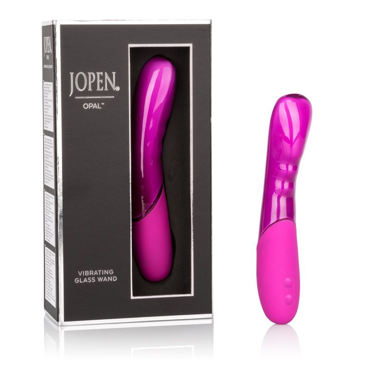 Vibrador de Vidrio Borosilicato Opal Wand Morado Jopen