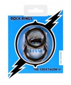 Rock Rings Cocktagon Ii 2Pk Blk