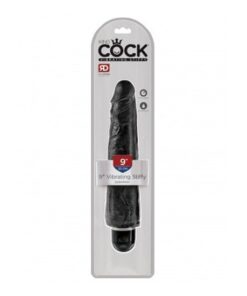 King Cock 9 " Vibrating Stiffy - Black