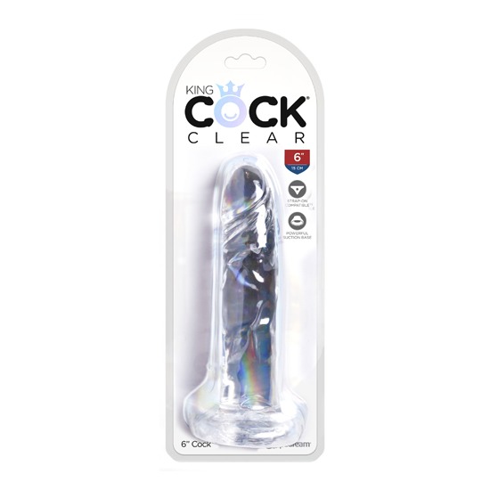 King Cock Clear 6" Cock