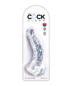 King Cock Clear 7.5" Cock with Balls