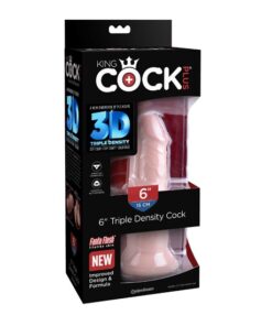 King Cock Plus 6" Triple Density Cock - Light