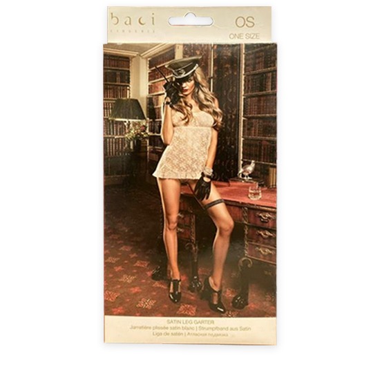 Liga de Satén Satin Leg Garter Baci Lingerie Unitalla