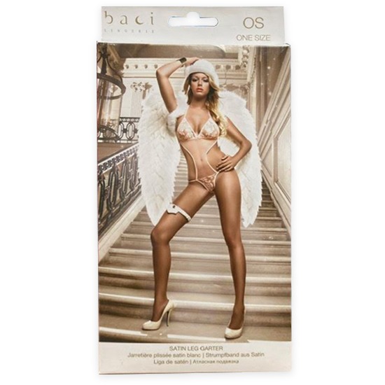 Liga de Satén para Pierna Satin Leg Garter Baci Lingerie Unitalla