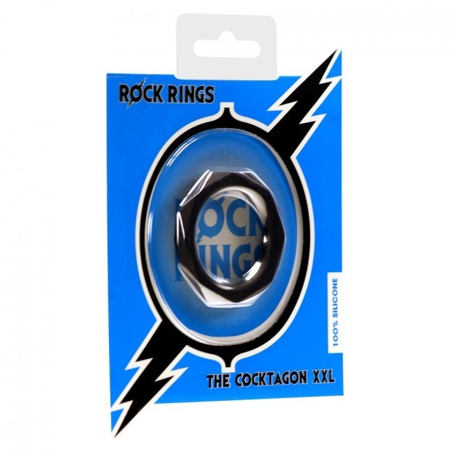 Anillo para Pene The Cocktagon XXL Black Rock Rings