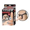 Natural Realskin Squirting Penis W/Adjustable Harness 8"Flesh