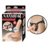 Natural Realskin Squirting Penis W/Adjustable Harness 6"Flesh