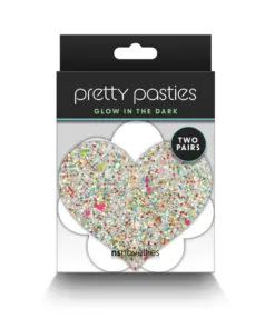Pretty Pasties - Heart & Flower - Glow - 2 Pair