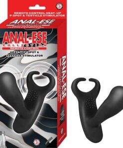 Anal Ese Collection Remote Control Heat-Up P-Spot & Testicle Stimulator Black