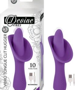 Vibro Tongue Clit Hugger Purple