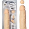 The Great Extender 1St Silicone Vibrating Sleeve 6.5'' White