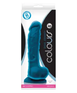 Colours - Dual Density - 8" Dildo - Blue