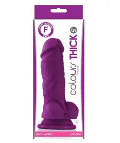 Colours - Pleasures - Thick 5" Dildo - Purple