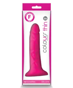Colours - Pleasures - Thin 5" Dildo - Pink