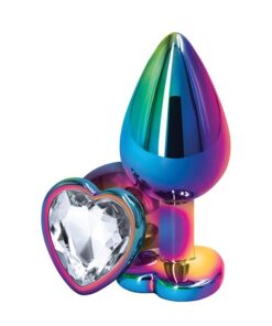 Rear Assets - Multicolor Heart - Small - Clear