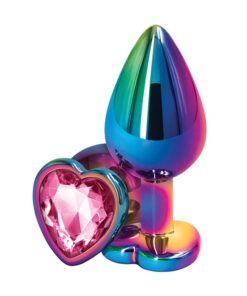 Rear Assets - Multicolor Heart - Small - Pink
