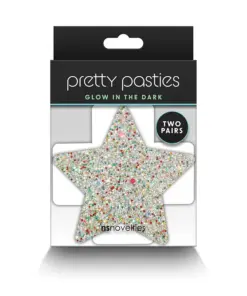 Pretty Pasties - Star & Cross - Glow - 2 Pair
