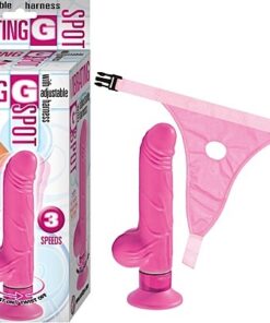 Vibrating G-Spot With Adjustable Harness Pink 7''