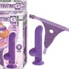 Vibrating G-Spot With Adjustable Harness Purple 7''