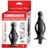 Commander Beginners Vibrating Buttplug-Black