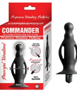 Commander Beginners Vibrating Buttplug-Black