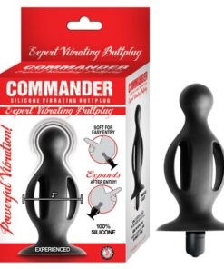 Commander Expert Vibrating Buttplug-Black