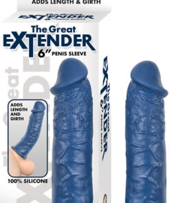 The Great Extender 6" Penis Sleeve Blue