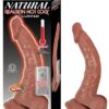 Natural Realskin Hot Cock Curved 8'' Brown