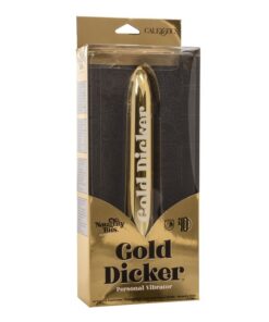 Naughty Bits Gold Dicker Personal Vibrator