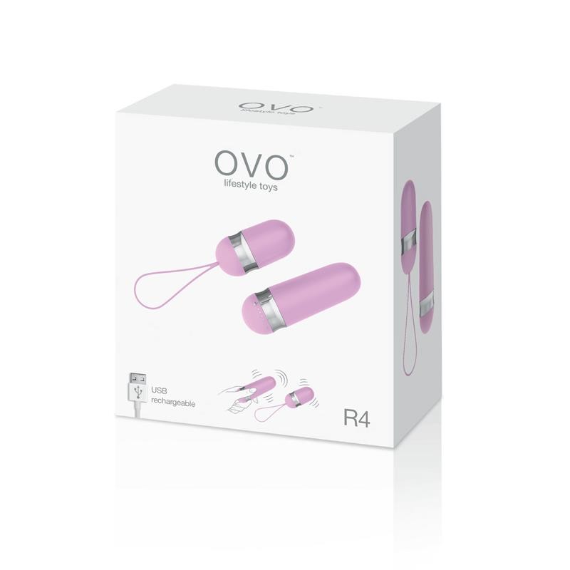 Huevo Vibrador con Control Remoto Recargable R4 Rose Chrome OVO