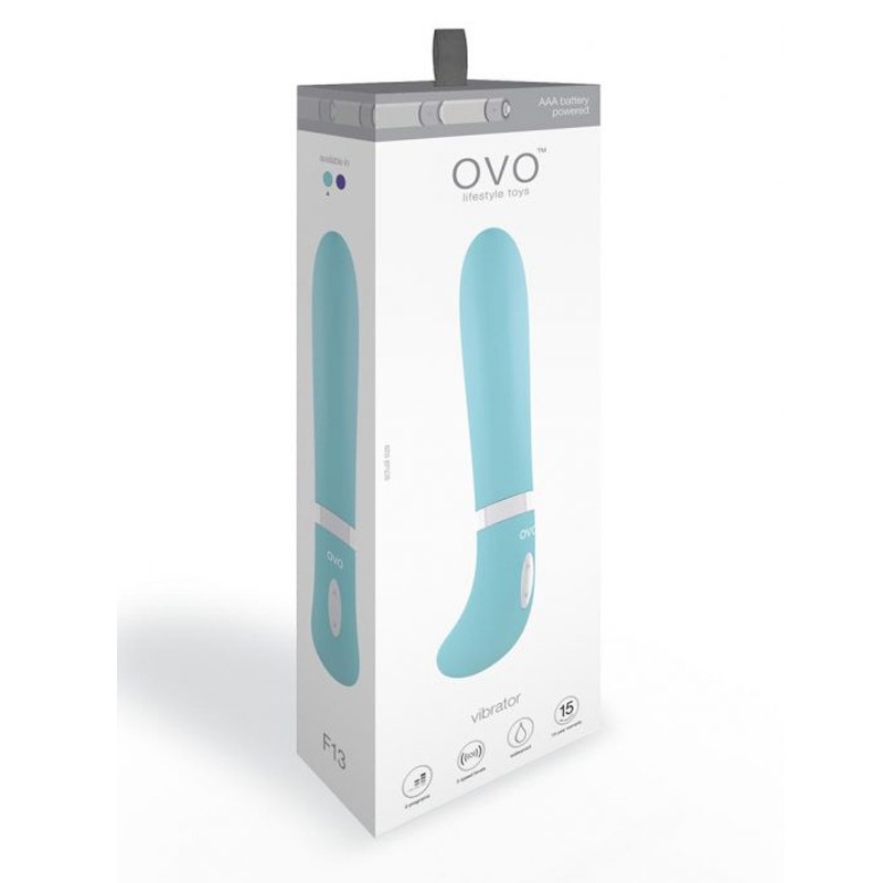 Vibrador Ergonómico de Silicona F13 Aqua OVO