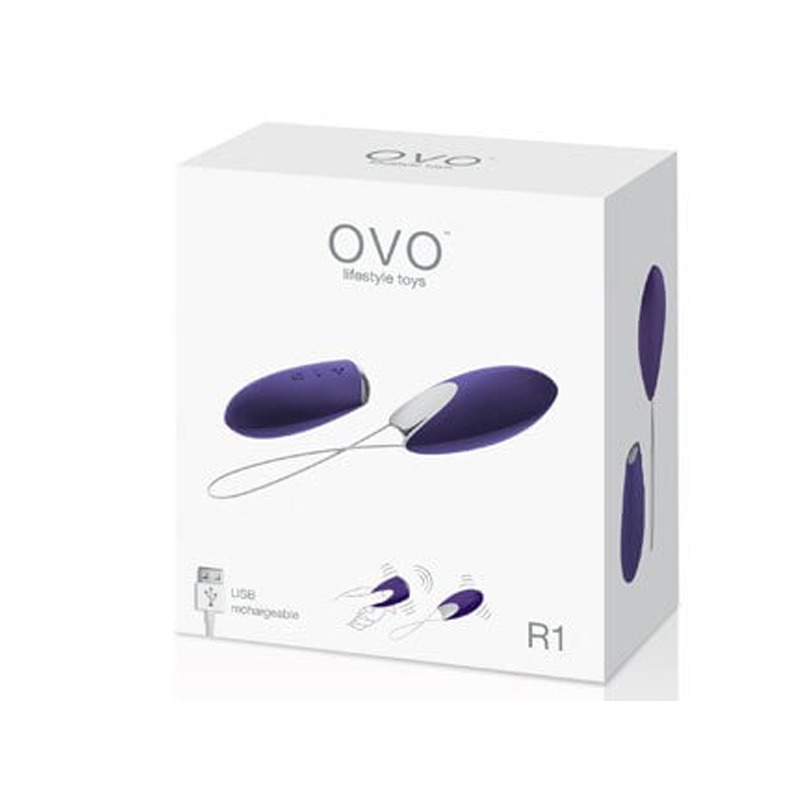 Huevo Vibrador con Control Remoto Recargable R1 Purple Chrome OVO