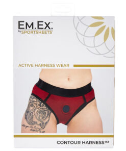 em.ex: XL scarlet/navy Contour extra large