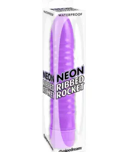 Neon Ribbed Rocket - Purple