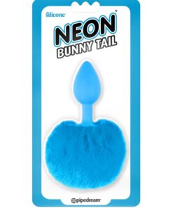 Neon Bunny Tail – Blue