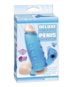 Deluxe Vibrating Penis Enhancer Blue