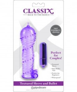 Classix Textured Sleeve and Bullet - Purple
