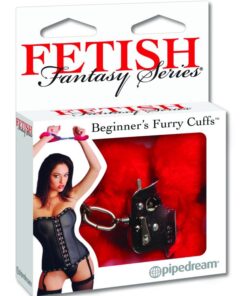 Fetish Fantasy Series Beginner's Furry Cuffs - Red