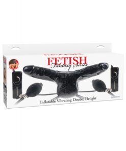 Fetish Fantasy Series Inflatable Vibrating Double Delight- Black