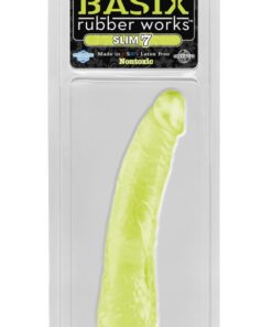 Basix Rubber Works Slim 7" With Suction Cup Glow In The Dark