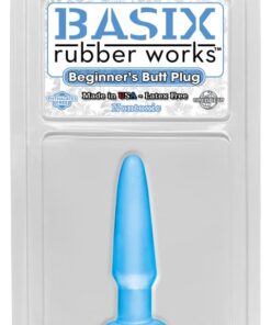Basix Rubber Works Beginners Butt Plug Blue