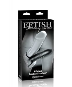 Fetish Fantasy Series Limited Edition Ribbed Double Trouble -Black