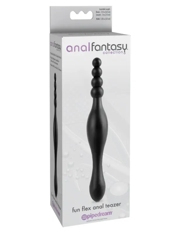 Plug Anal Flexible Anal Teazer Anal Fantasy Collection Black Pipedream