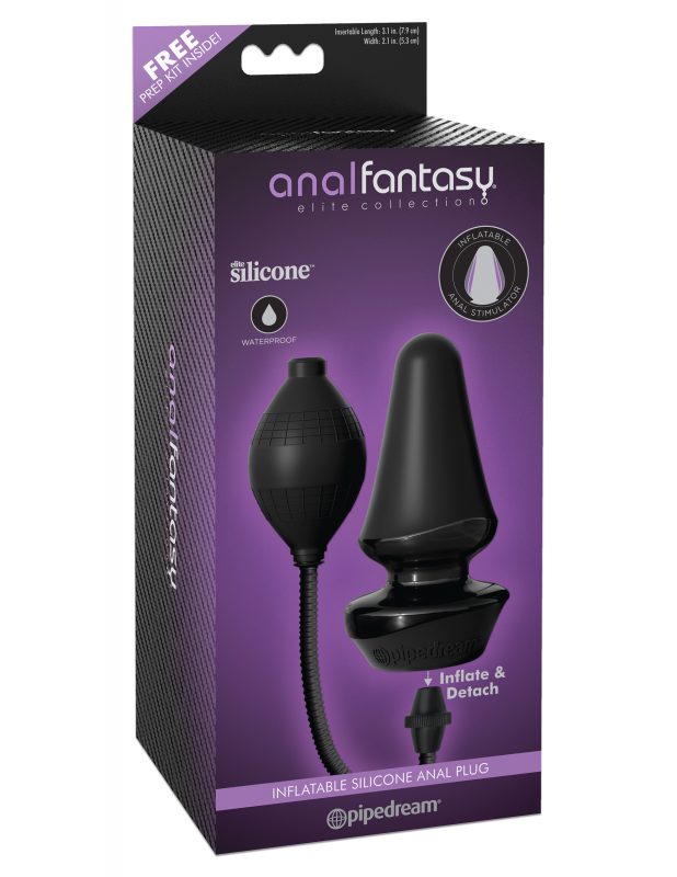 Plug Anal Inflable de Silicón Anal Fantasy Elite Collection Mediano Pipedream