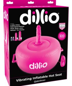 Dillio Vibrating Inflatable Hot Seat Pink